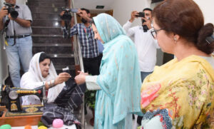 Photo of Hunar Gah Centre established in collaboration with TEVTA at Lahore College for Women University;  Punjab Governor Wife